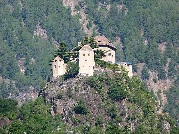 Castle Juval at the entrance to Val Senales