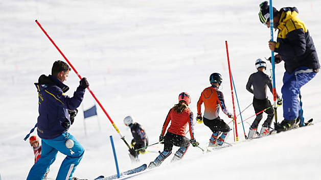 Ski training camp in Val Senales, Italy